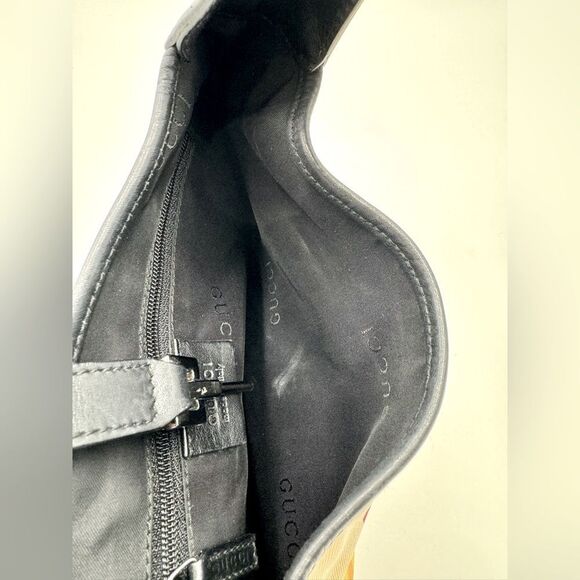 Auth Tom Ford for Gucci Small Floral Nylon Print Black Leather Trim Jackie Bag - Picture 16 of 16